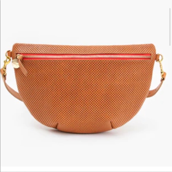 Clare V. Grande Fanny in Cuoio Perforated - Picture 1 of 7